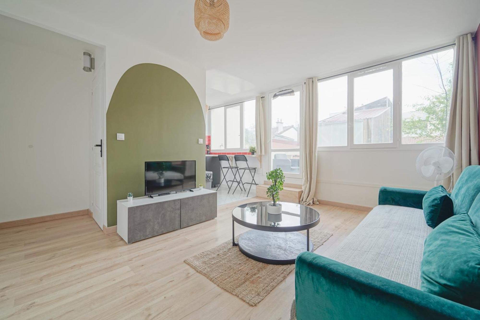 Complete 1Br With Balcony Only 5 Min. On Foot To Metro By Doorman Leilighet Saint-Ouen  Eksteriør bilde