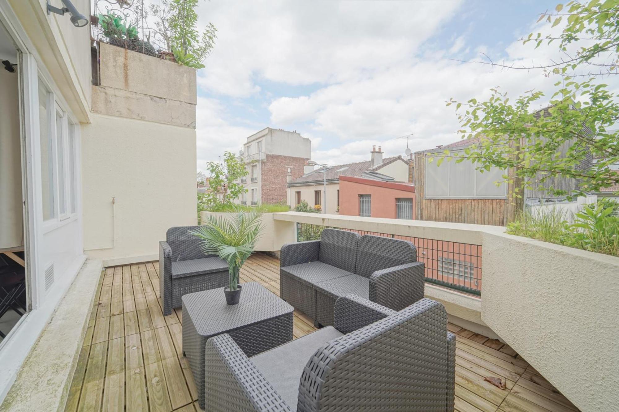 Complete 1Br With Balcony Only 5 Min. On Foot To Metro By Doorman Leilighet Saint-Ouen  Eksteriør bilde