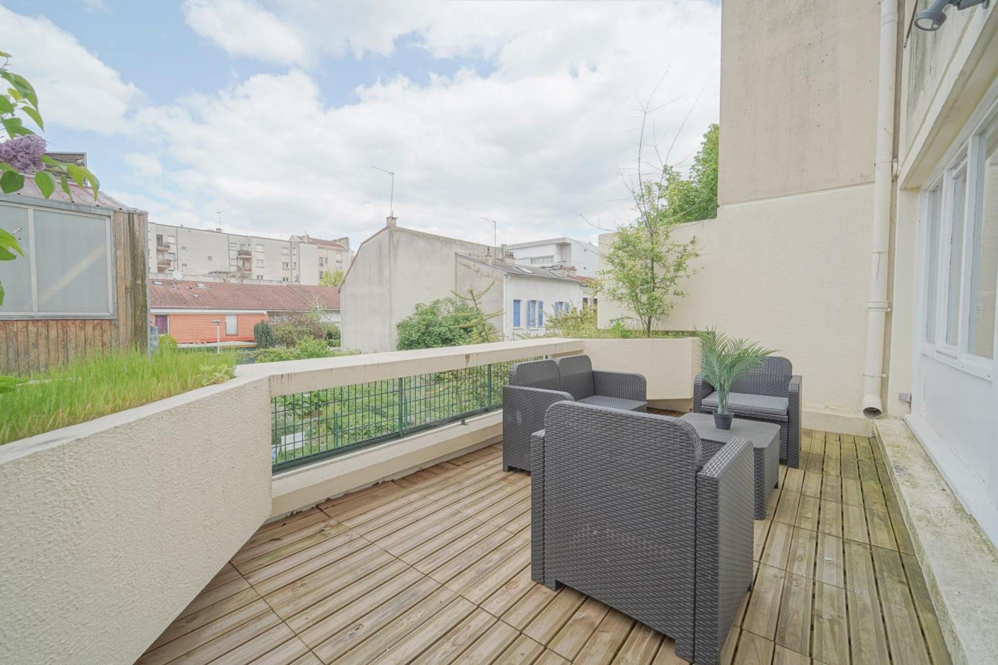 Complete 1Br With Balcony Only 5 Min. On Foot To Metro By Doorman Leilighet Saint-Ouen  Eksteriør bilde